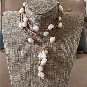 Perle by Lola Baroque Pearl Wrap Necklace